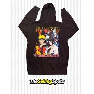 24Karats x Naruto Graphic Hoodie Black Us/Uk (L) Large